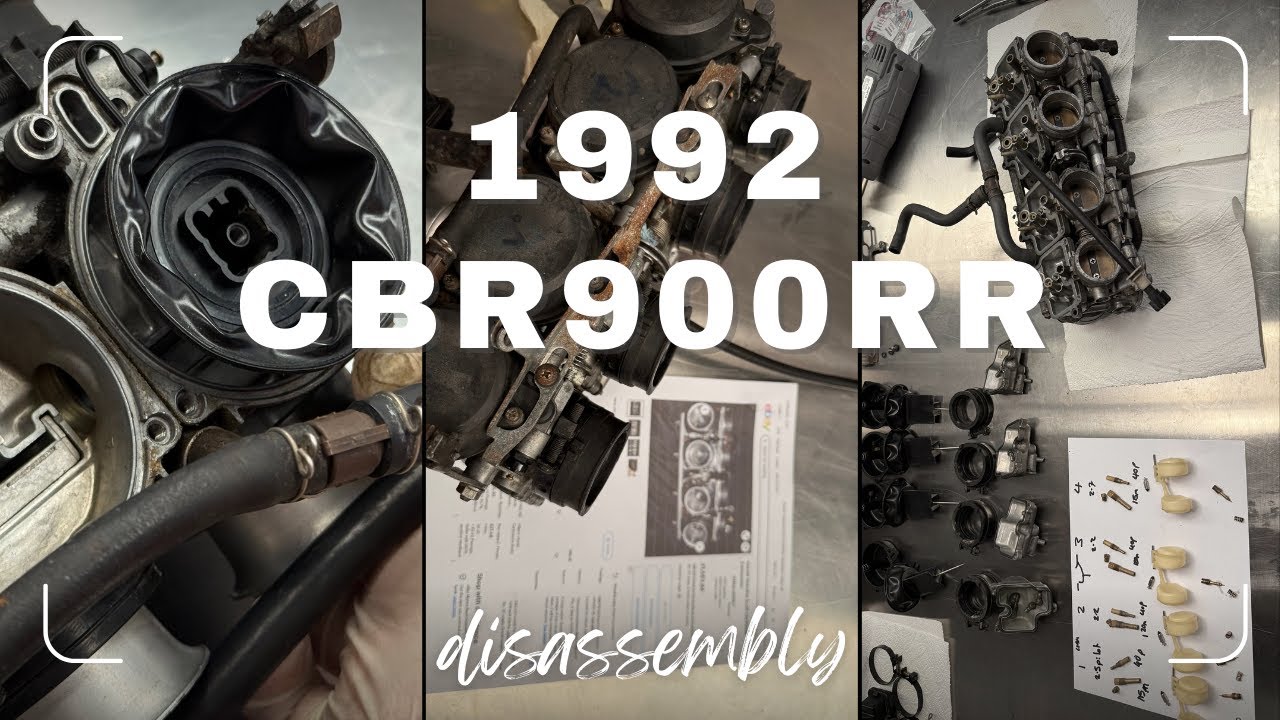 1992 Honda CBR900R SC28 Carburettor Disassembly & Jetting Specs