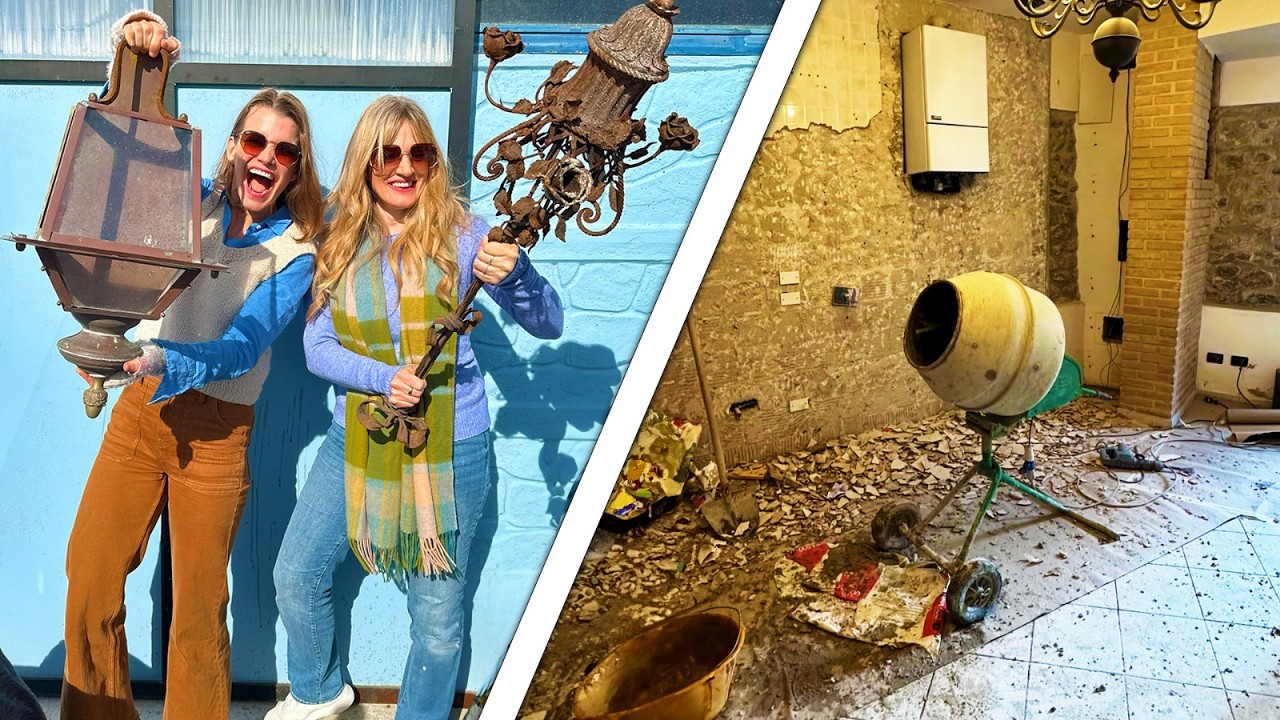 Little ITALIAN HOUSE: Kitchen RENOVATION (and Demolition!) with @NickiPositano in Tuscany!