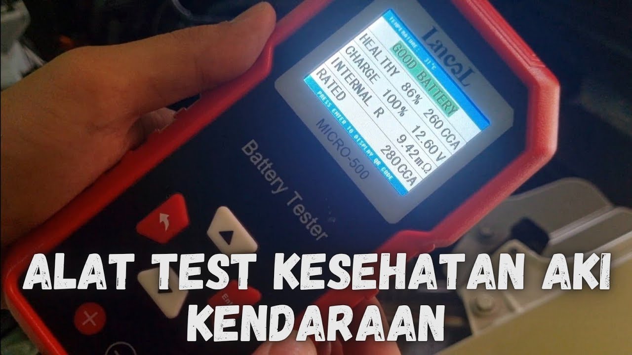 Alat Test Aki Kendaraan Lengkap  (LANCOL MICRO-500)