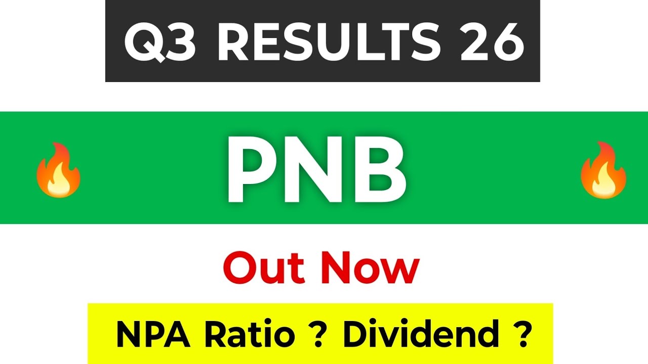 PNB Q3 Results | Pnb Share News Today | Pnb Results Today | Punjab National Bank Results