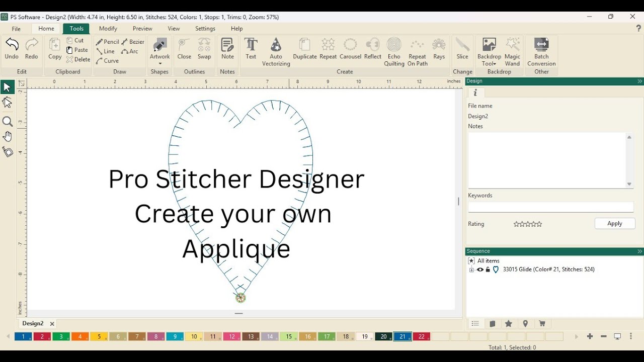 Pro Stitcher Designer — создайте свою собственную аппликацию с декоративными стежками!