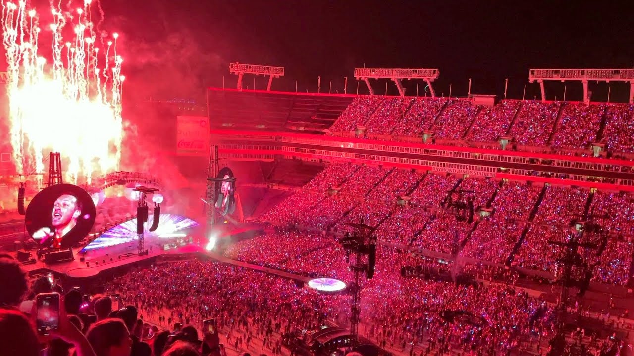 ColdPlay Live Music Of the Spheres world tour Tampa Florida Raymond James Stadium AMWF