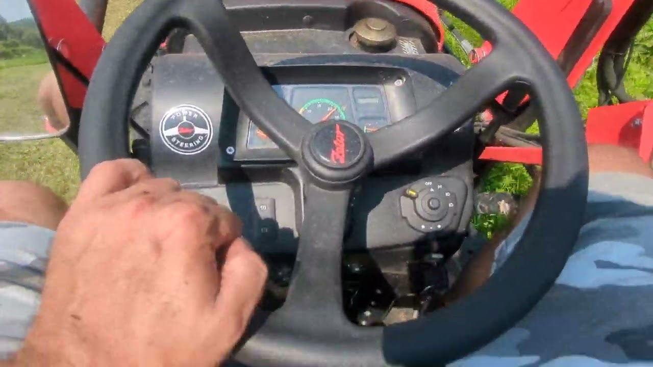 Zetor Compax CL26 mowing - result of 4 hours - large reed sections
