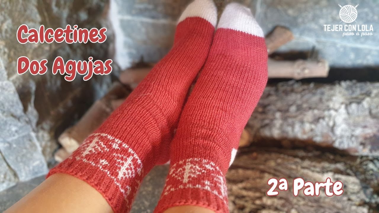 🧦Tejiendo Calcetines a Dos Agujas: Parte 2 - El Talón y Elástico Retorcido 💗