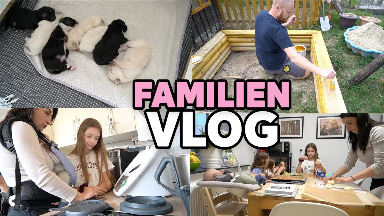 FAMILIEN VLOG | Welpen 1 Woche alt ❤️ | Kochen & Putzen | Thermomix Beraterin | Familie Diamanta 💎