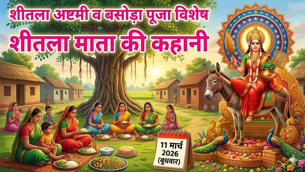 शीतला माता की कथा - Shitla Mata Vrat Katha | Sheetla mata ki Kahani | Sheetla Mata Story