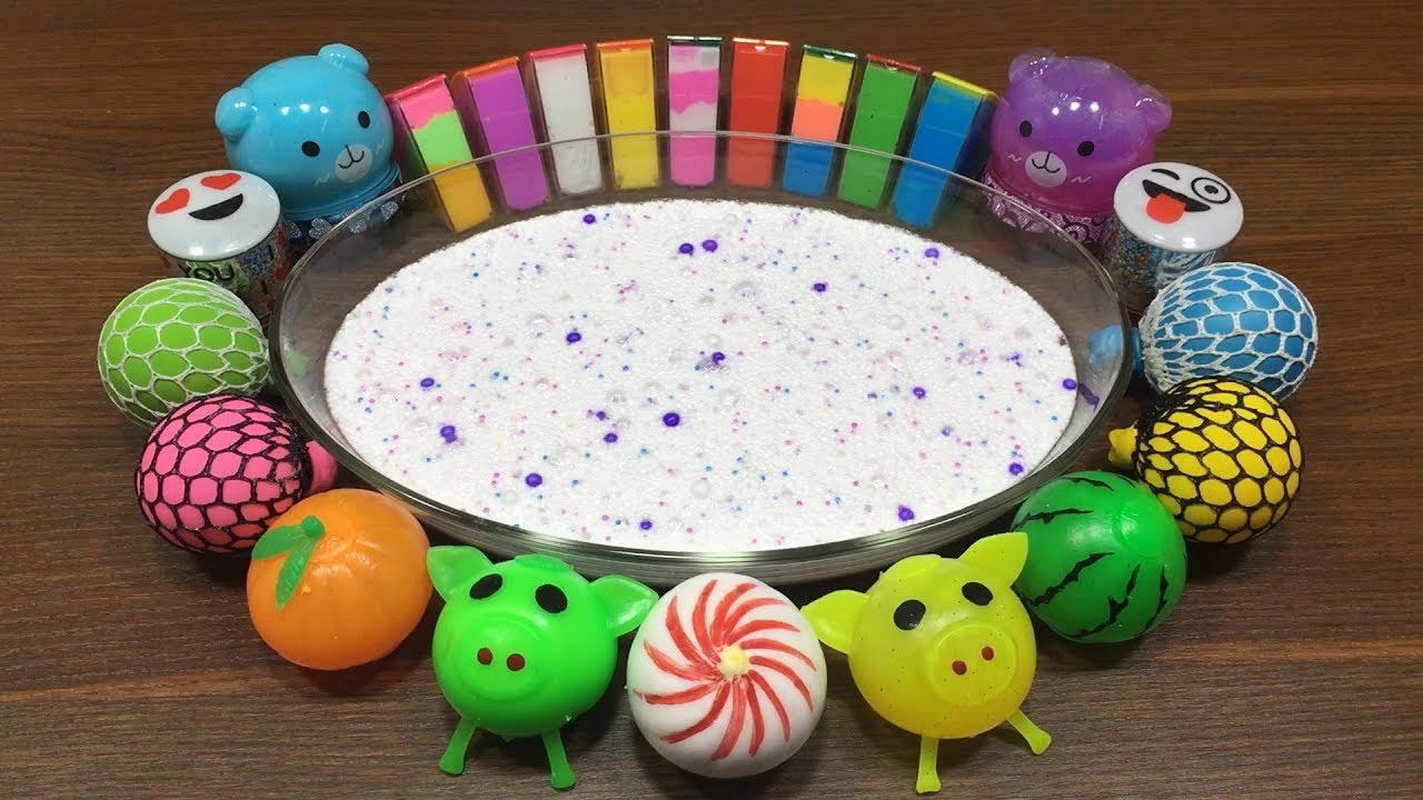 Mixing Store Bought Slimes into Floam Slime !!! Slimesmoothie Relaxing Satisfying Slime Videos