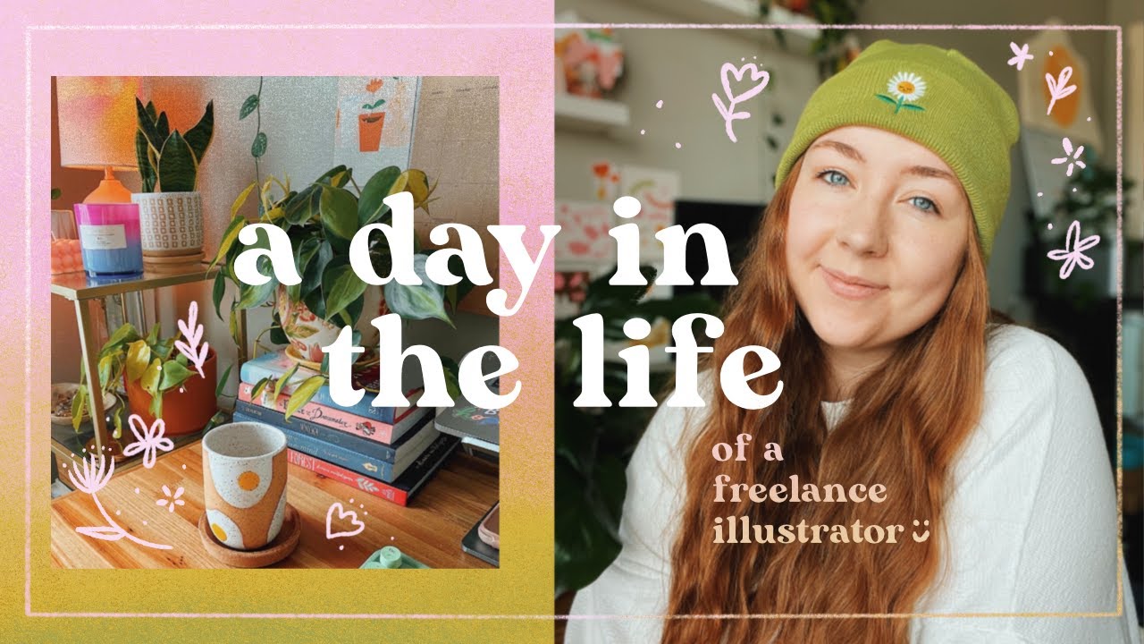 a day in the life ✿ client work, cooking, + making illustrated gifs!