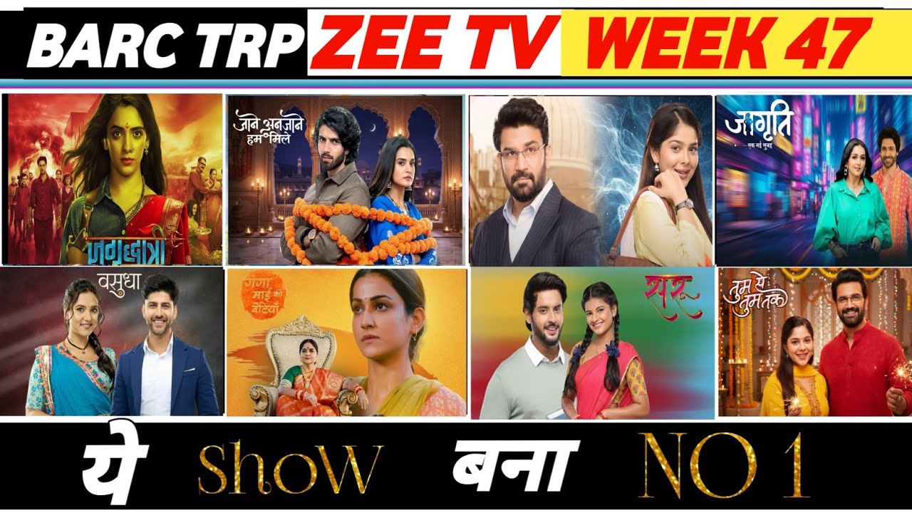 Zee TV Barc Trp of Week 47 (2025)Tum Se Tum Tak,Vasudha, Jagriti , Saru, Jagadhatri