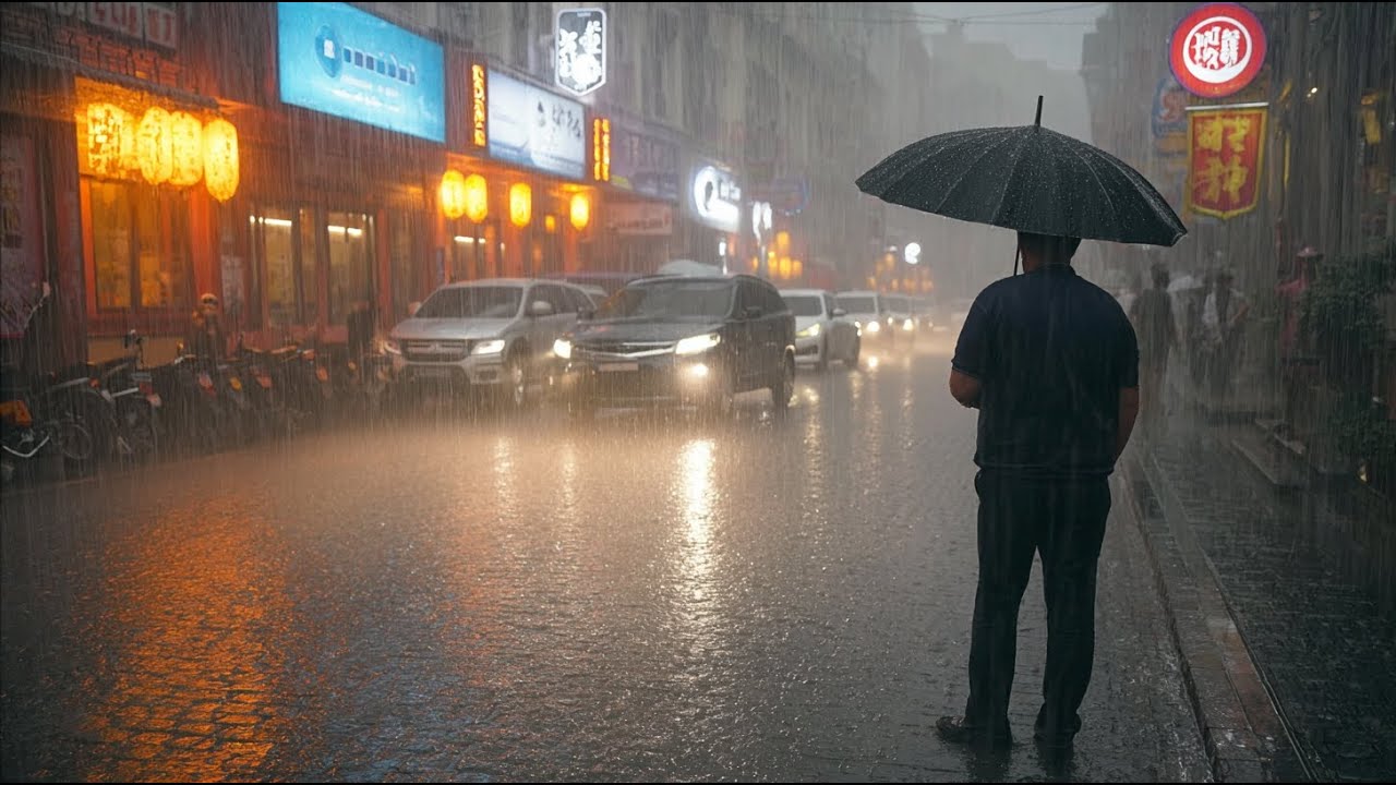Silence Isn’t Peaceful Until It Pours. Relaxing Rain Sound for Sleep Meditation. White Noise.