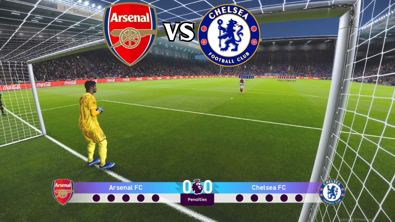 Arsenal vs Chelsea | Penalty Shootout Highlights ! efootball Pes Simulation | Premier League