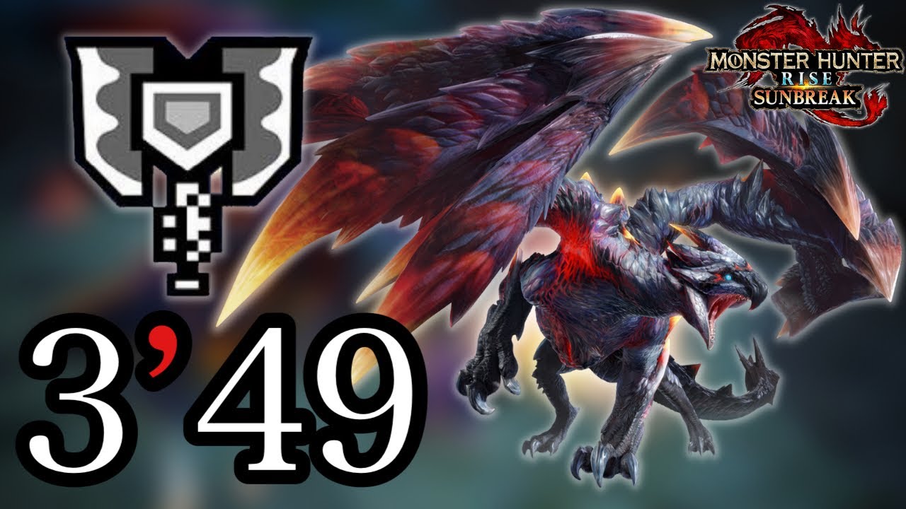 【MHR:SB】天彗龍(傀異克服) 充能斧 3分49秒(盟友) 傀異克服バルファルク チャージアックス 盾斧 Risen CrimsonGlow Valstrax Charge Blade【PC】