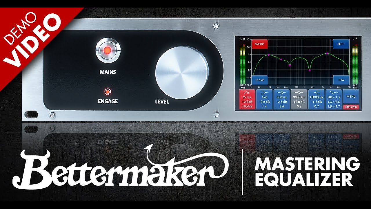 Bettermaker - Mastering Equalizer - KMR Demo Room