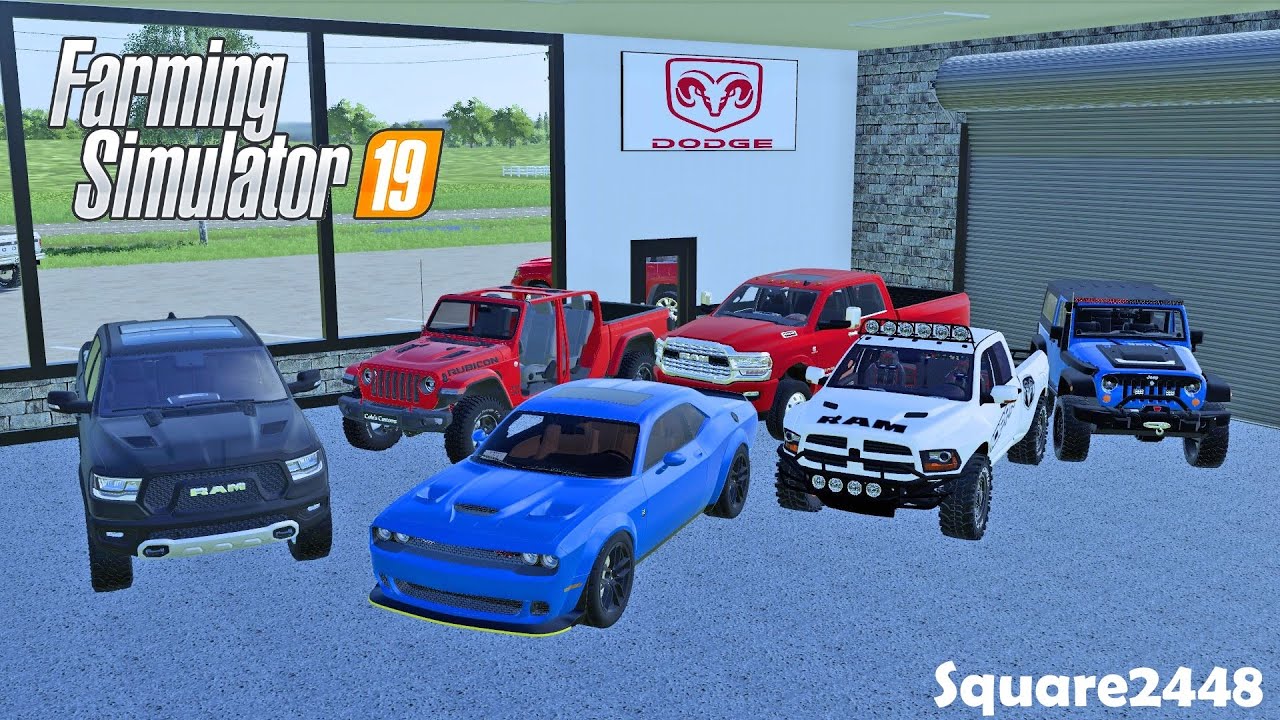 New Dodge Dealership! | New Buildings | Ram Trucks | Jeep Rubicons | Dodge Challengers | FS19