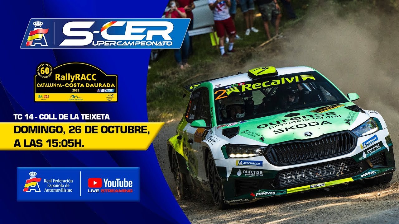 En directo: TC14 Coll de la Teixeta |  RallyRACC de Catalunya - Costa Daurada 2025