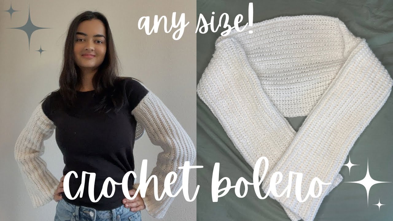how to crochet a knit-like bolero | beginner-friendly
