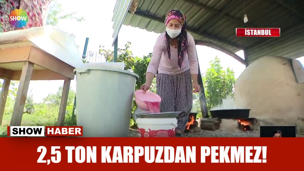 2,5 ton karpuzdan pekmez!
