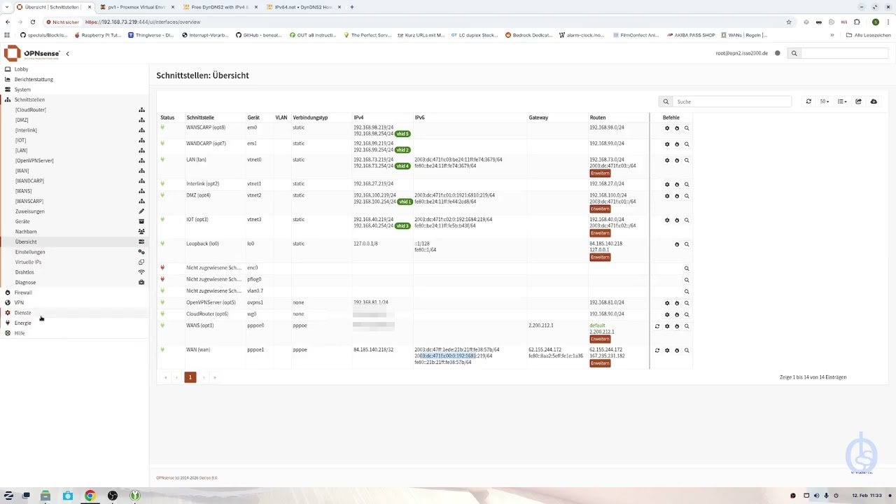Mit der OPNSense unser Dynamische Prefix weiter geben | IT-Engler