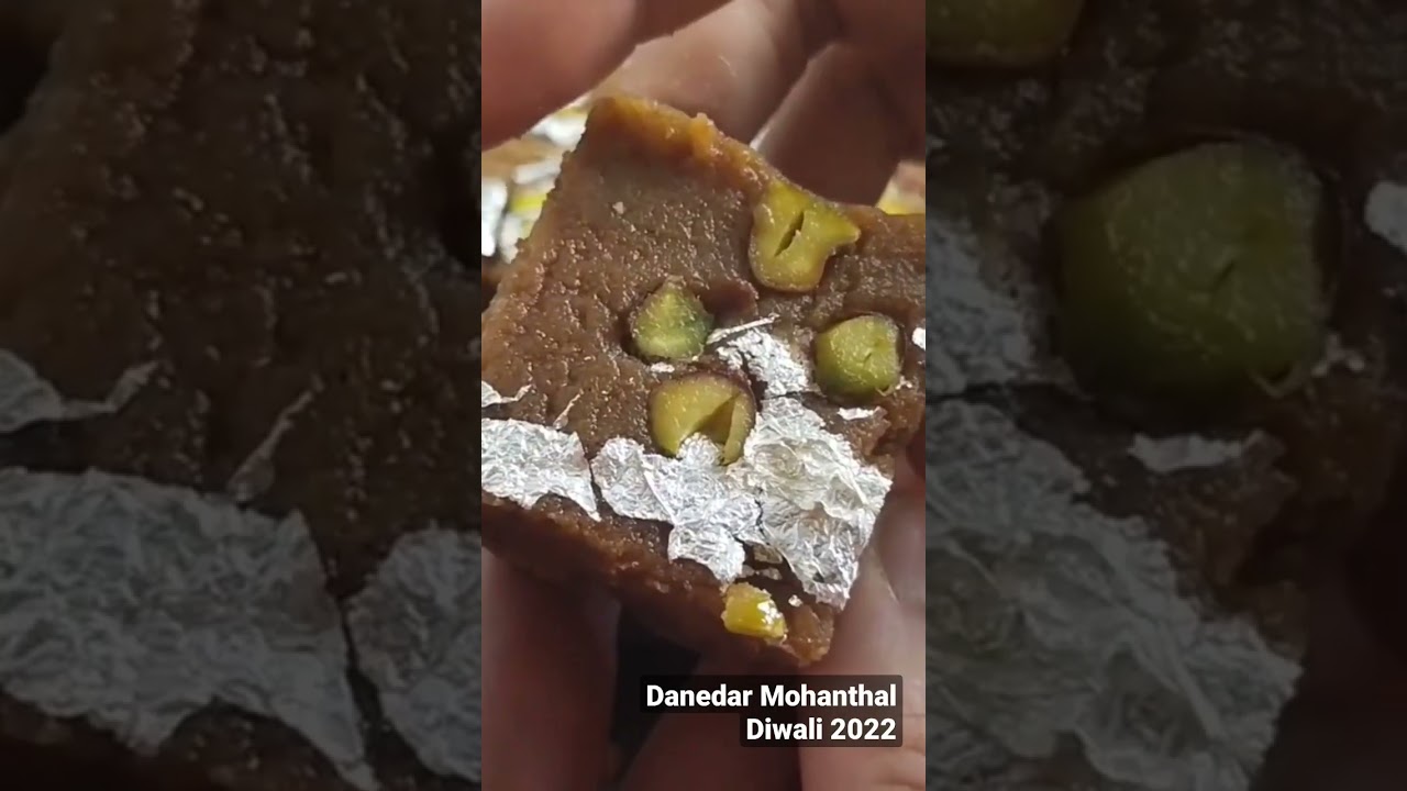 #shorts Traditional Gujarati Danedar Mohanthal Recipe Special Diwali Sweets, Rich Besan Barfi