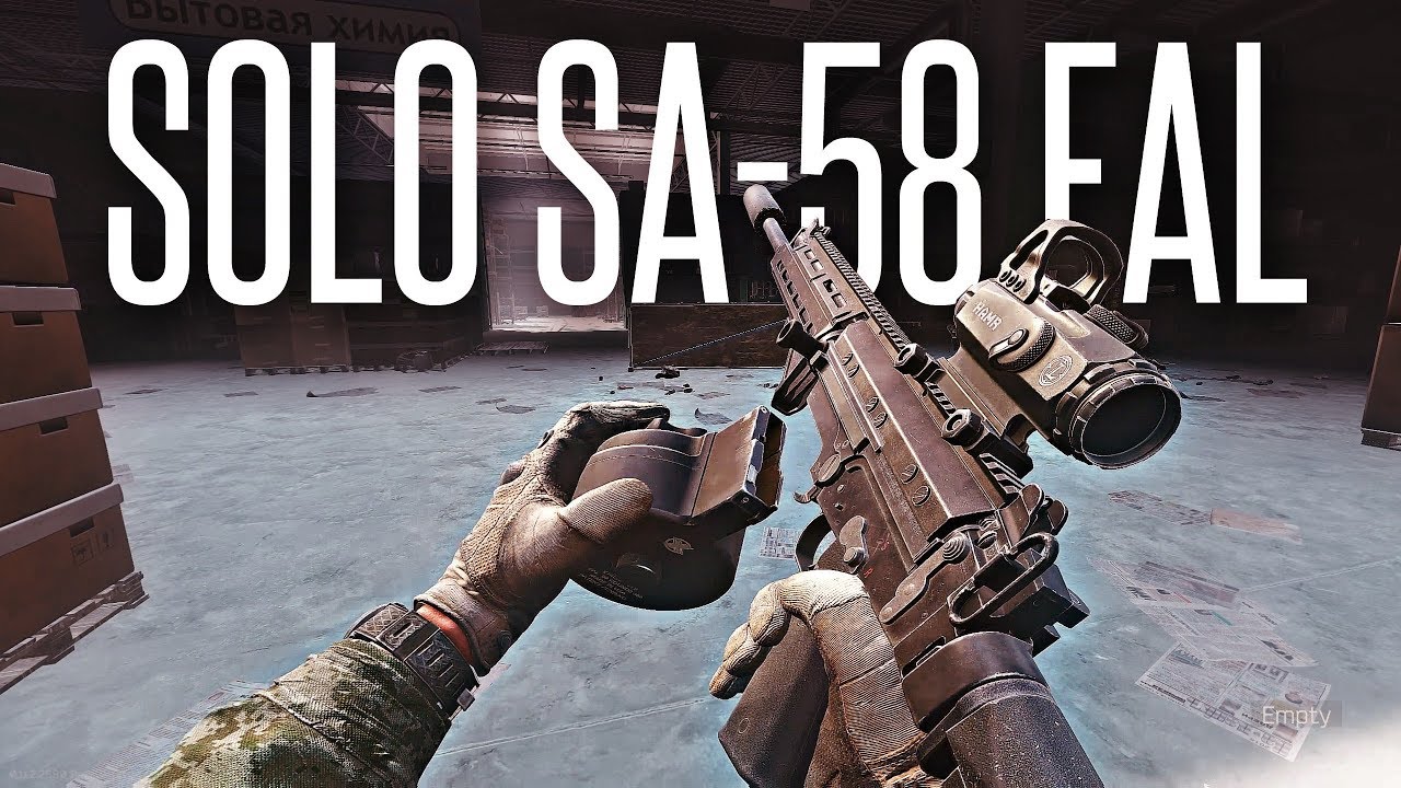 SOLO SA-58 FAL vs ENEMY SQUADS! - Escape From Tarkov