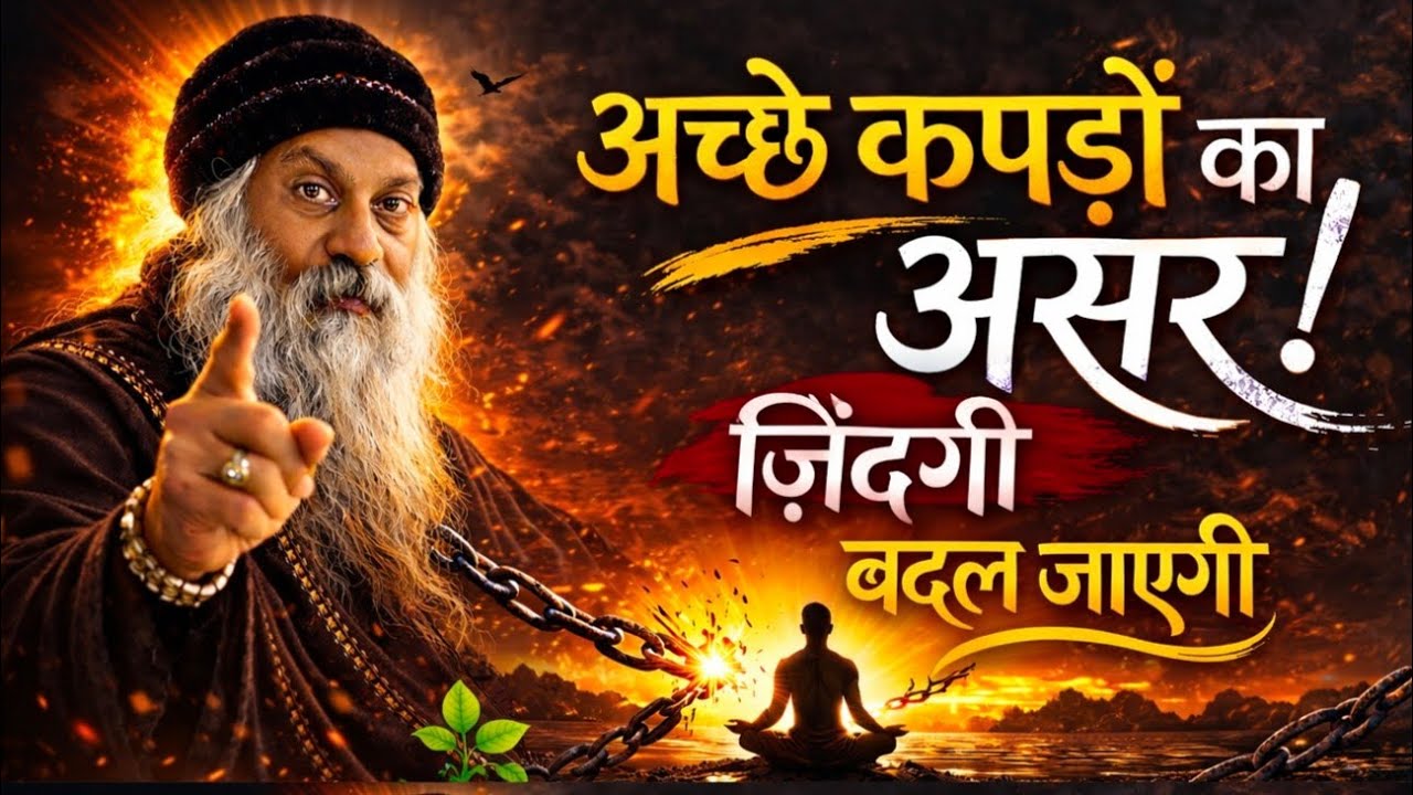 OSHO - अच्छे कपड़े पहनने के ये फायदे जान लो | ज़िंदगी बदल जाएगी । OSHO HINDI SPEECH
