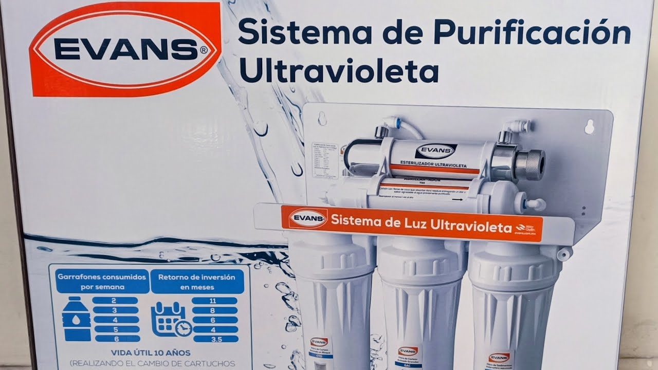 Sistema de purificación con luz ultravioleta EVANS WP-1