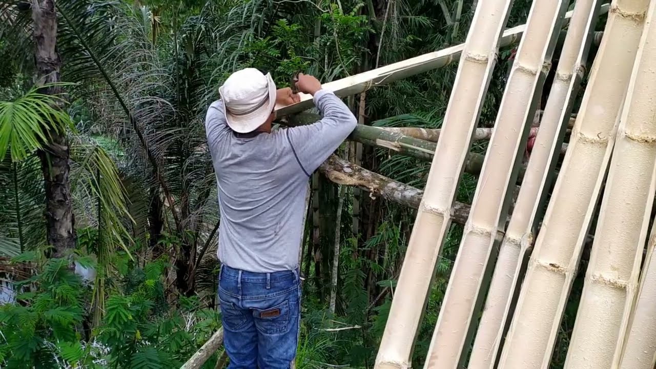 Simple Bamboo Roof  #bamboo #diy