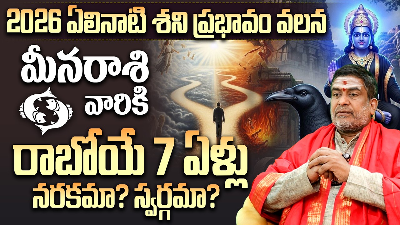 Meena Rashi Elinati Shani 2026-2033 | Vedic astrology predictions 2026 | Telugu Astrology Remedies
