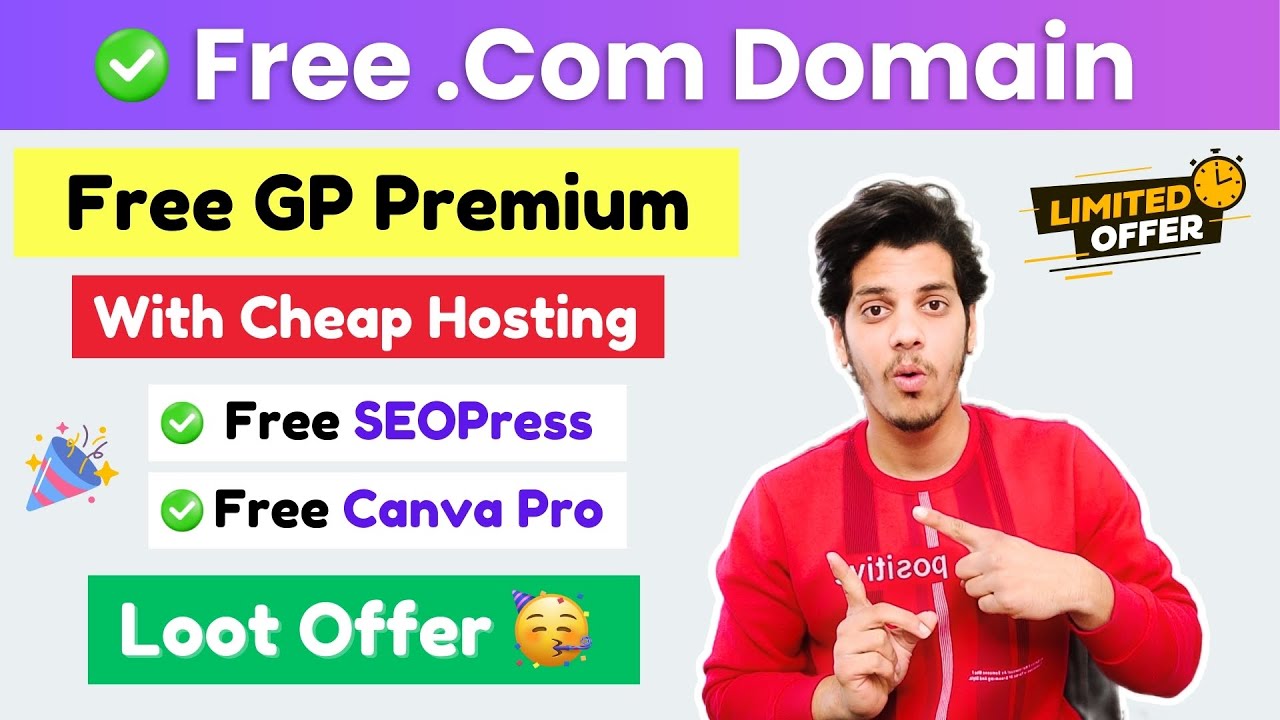 🥳Free! Free! Free! Get Free .Com Domain! Premium Themes & Plugin With Hosting | Cheap Web Hosting