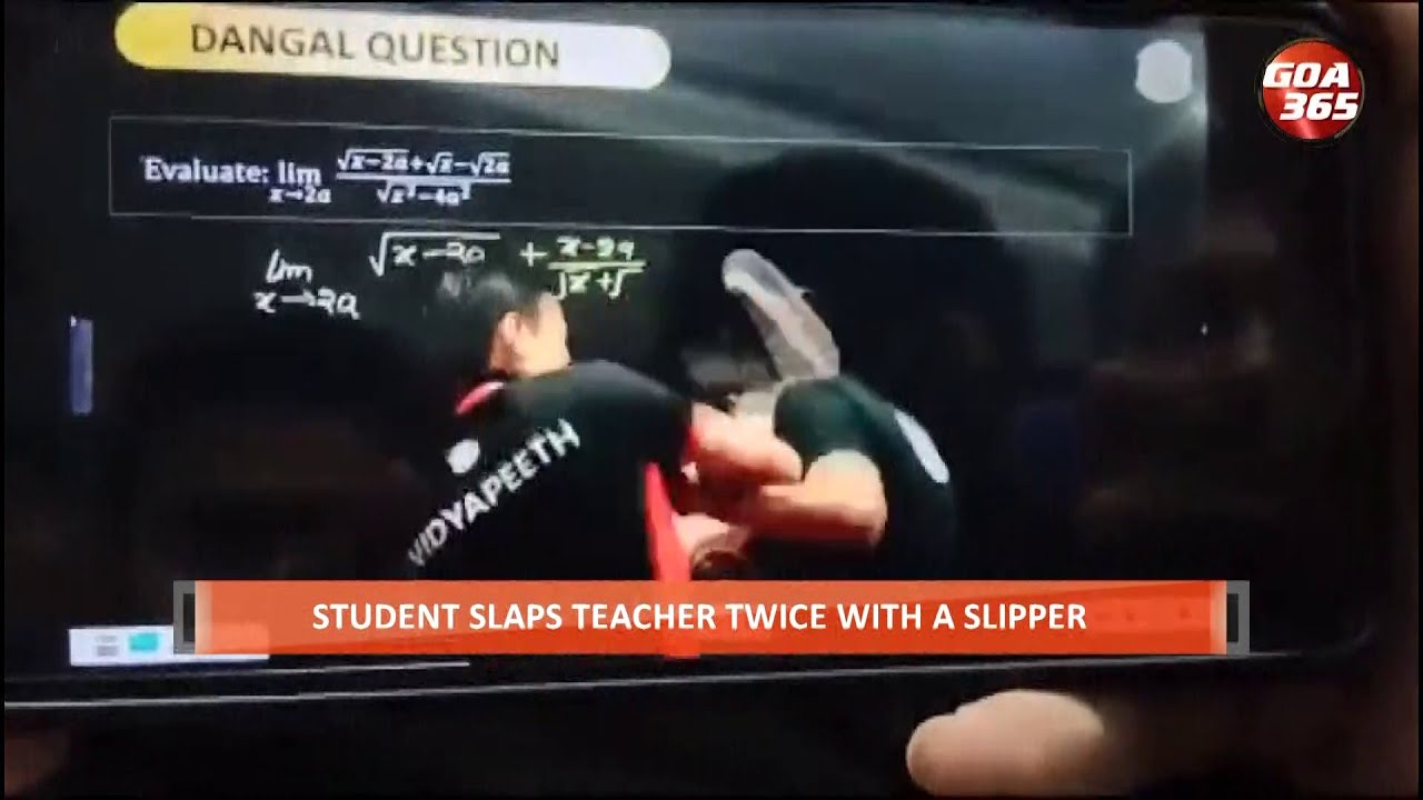 VIRAL: student slaps teacher with slipper during live class || ENGLISH || GOA365