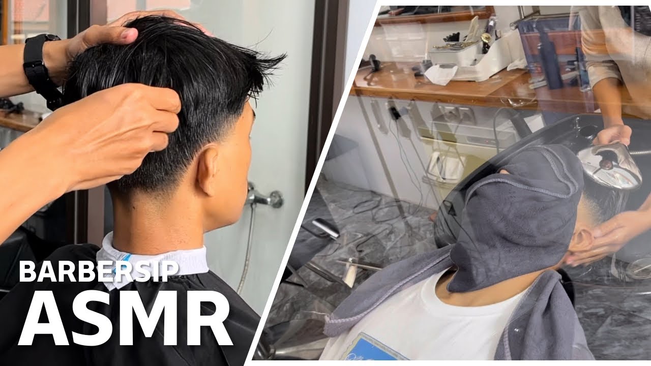 BarbersiP ASMR ( haircut & massage ) |#asmr #sleep #haircut #relaxing #hairstyle #satisfying #barber
