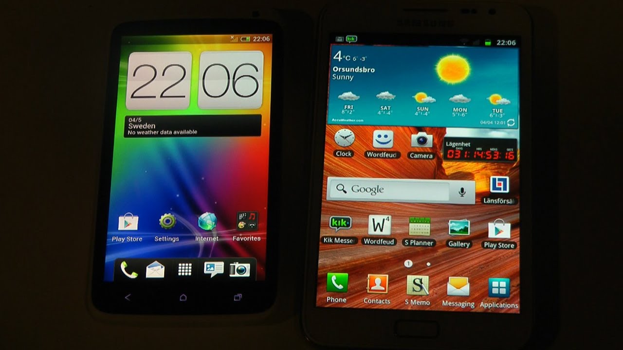 HTC One X vs. Samsung Galaxy Note Browsing Experience & Speed Test