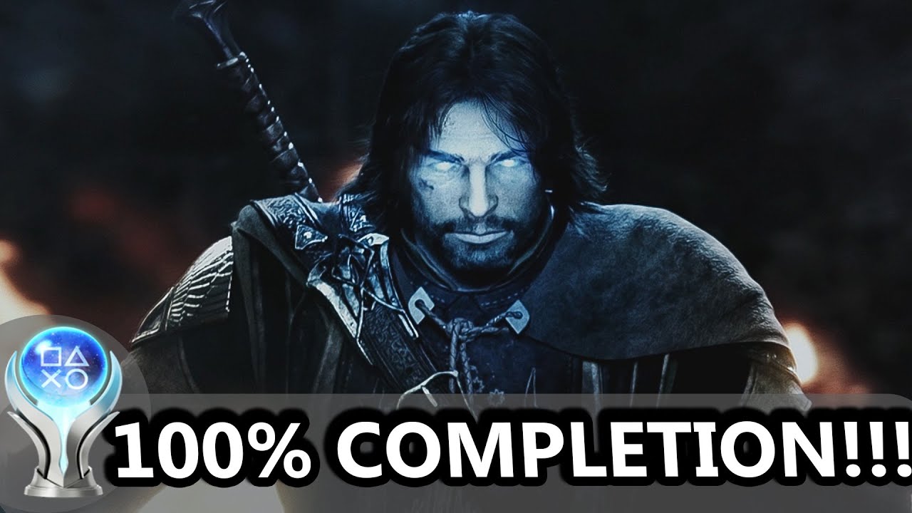 Middle-earth: Shadow of Mordor - 100% Completion with Platinum Trophy (PS4/PS5)