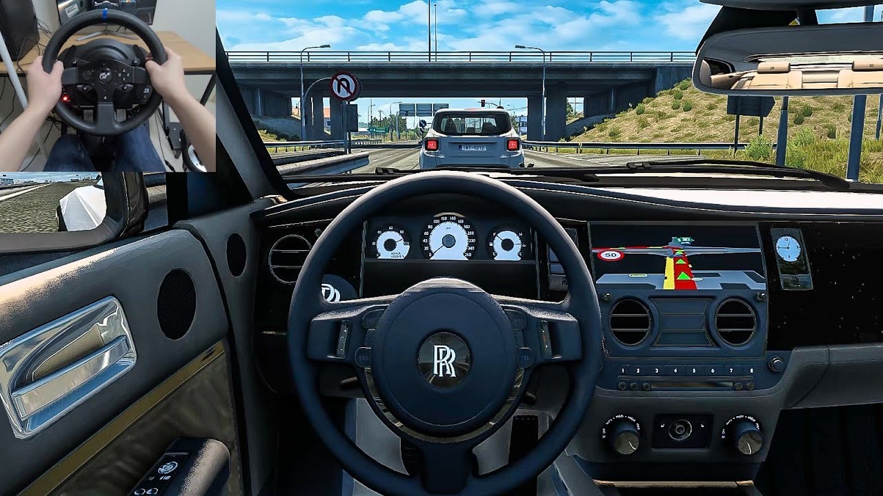 Euro Truck Simulator 2 - 2016 Rolls Royce Wraith [Steering Wheel Gameplay]