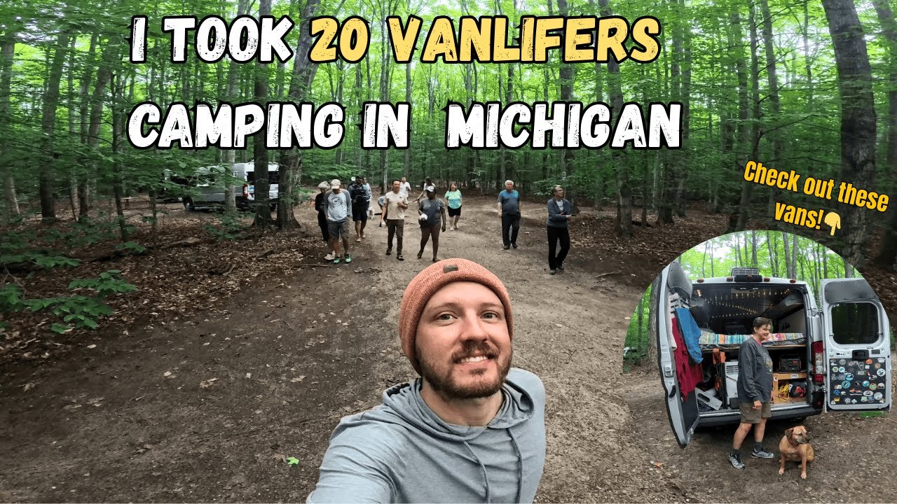 Michigan's 400ft Sleeping Bear Dunes🏝️ | Vanlife Group Trip
