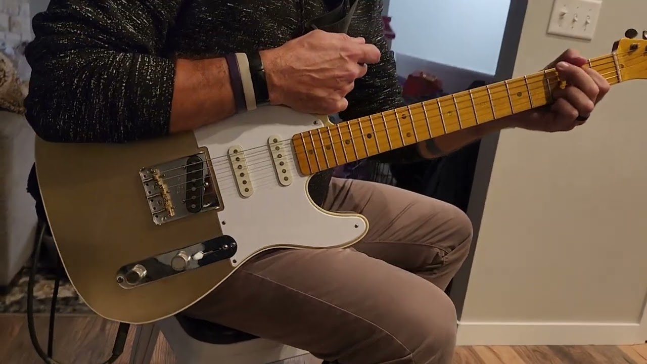 MJT MARK JENNY CUSTOM DOUBLE BOUND TELECASTER AGED RELIC FOR SALE - DIRTY TELE BRIDGE PICKUP