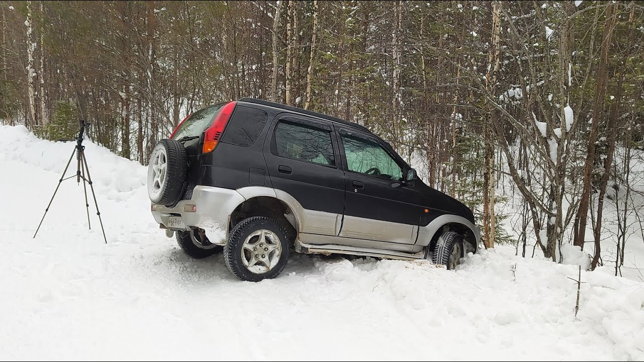 Как не надо ездить зимой, daihatsu terios )