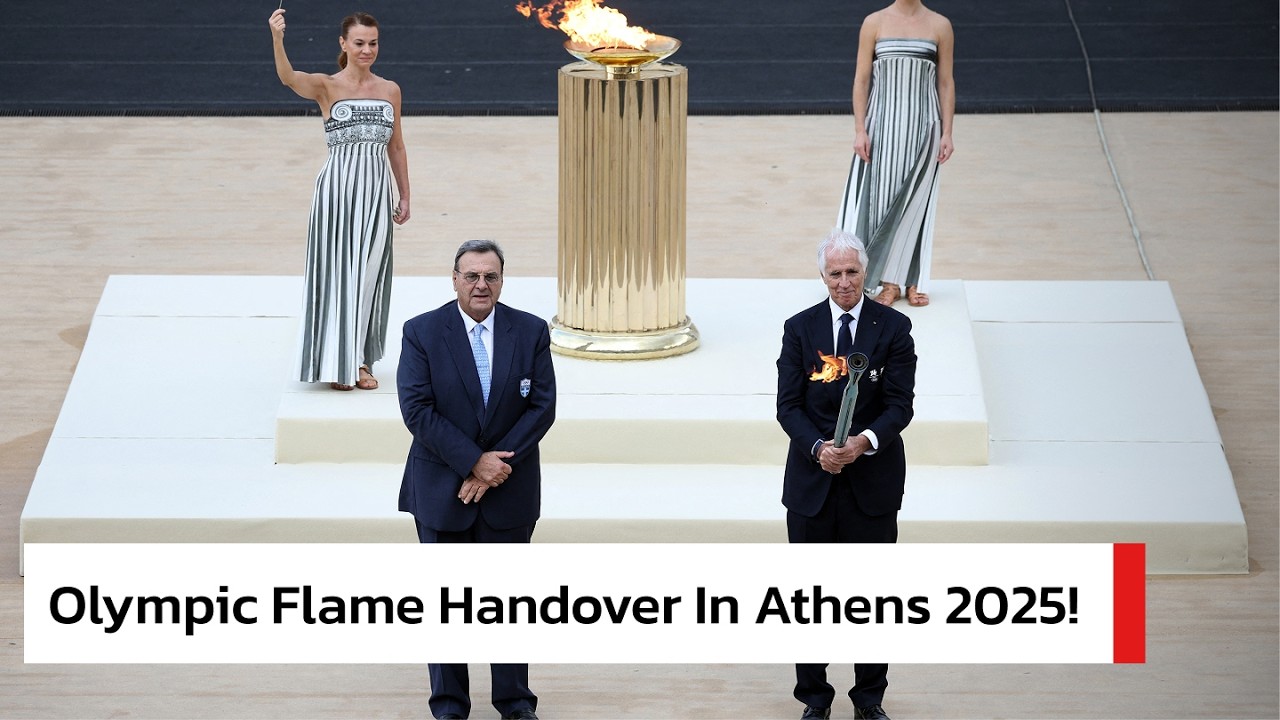 FULL CEREMONY: Olympic Flame Handover Ceremony in Athens | 2026 Milano-Cortina Winter Olympics |AD1Z