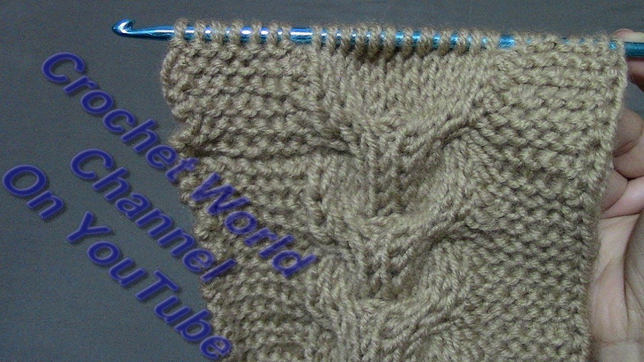طريقة عمل غرزة جديدة بالكروشيه التونسى ( 4 )/ how to crochet tunisian stitch
