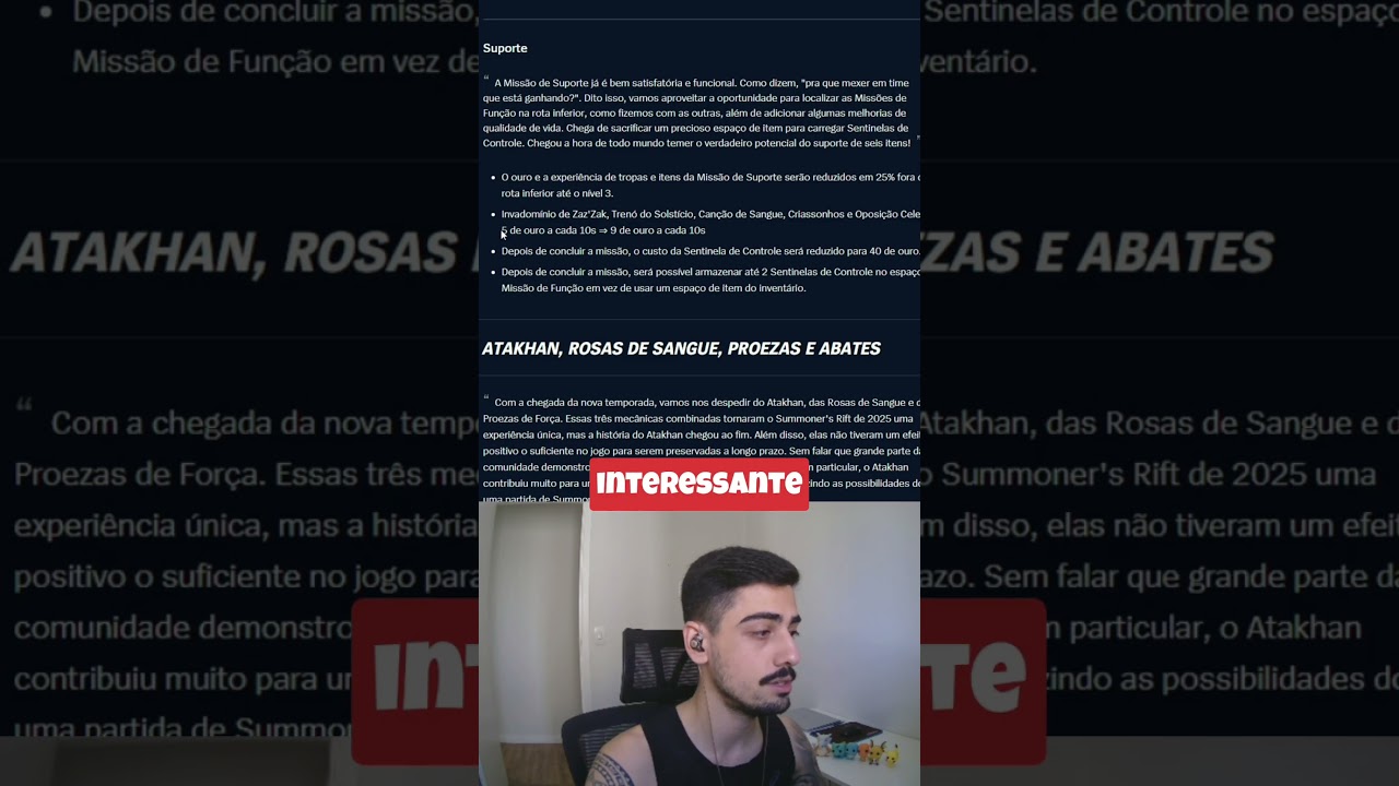 Como Funciona as novas missões do Suporte na nova Season? 