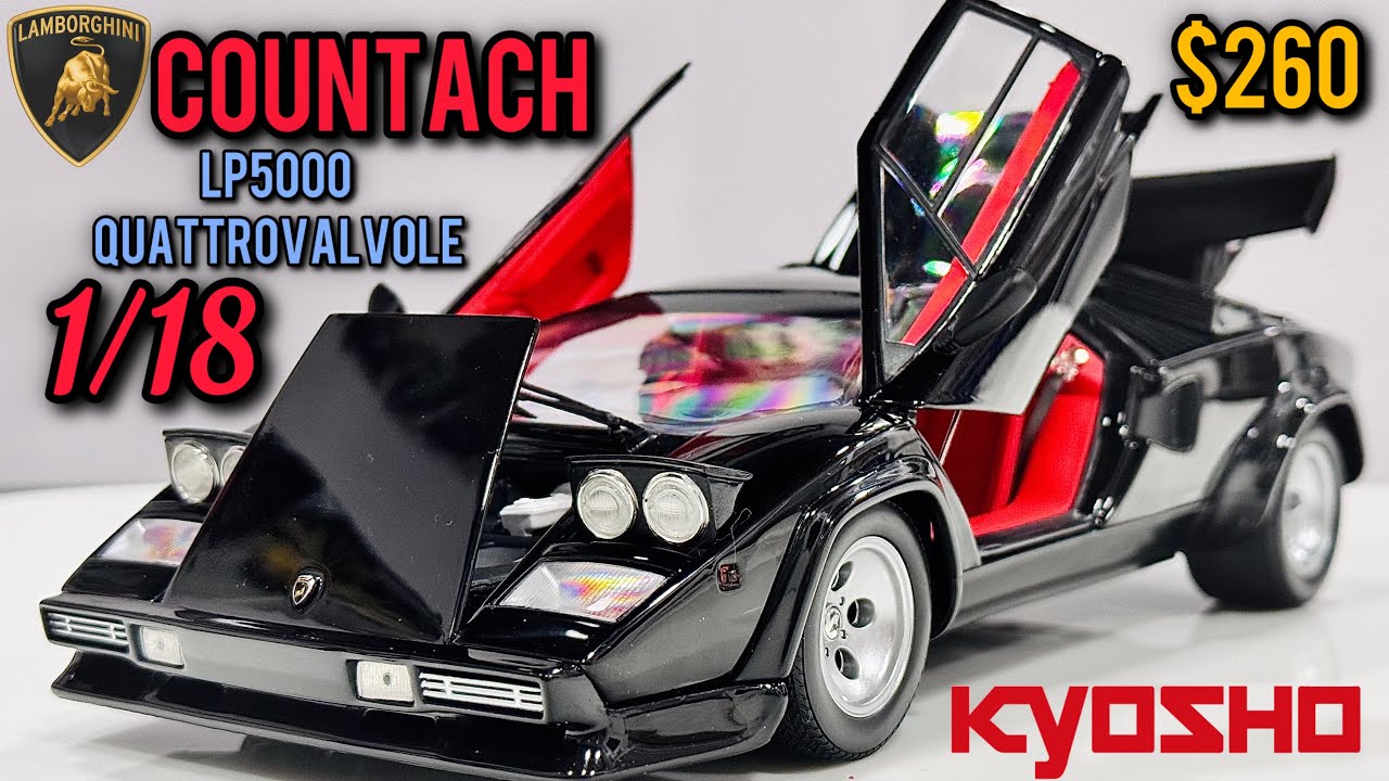 This Scale Model Car's FEATURES will shock you!😳🤯 Kyosho 1/18 Lamborghini Countach LP5000🔥❤️