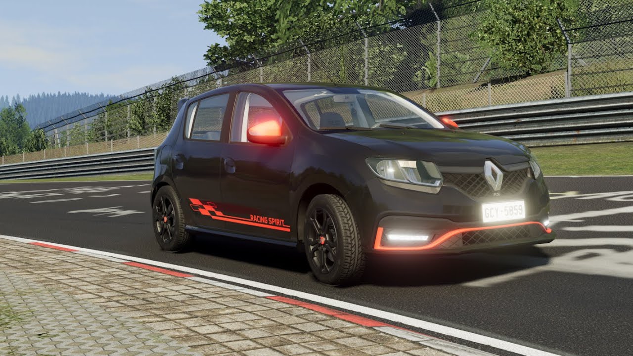 Nürburgring lap with a Renault Sandero RS - POV BeamNG.drive