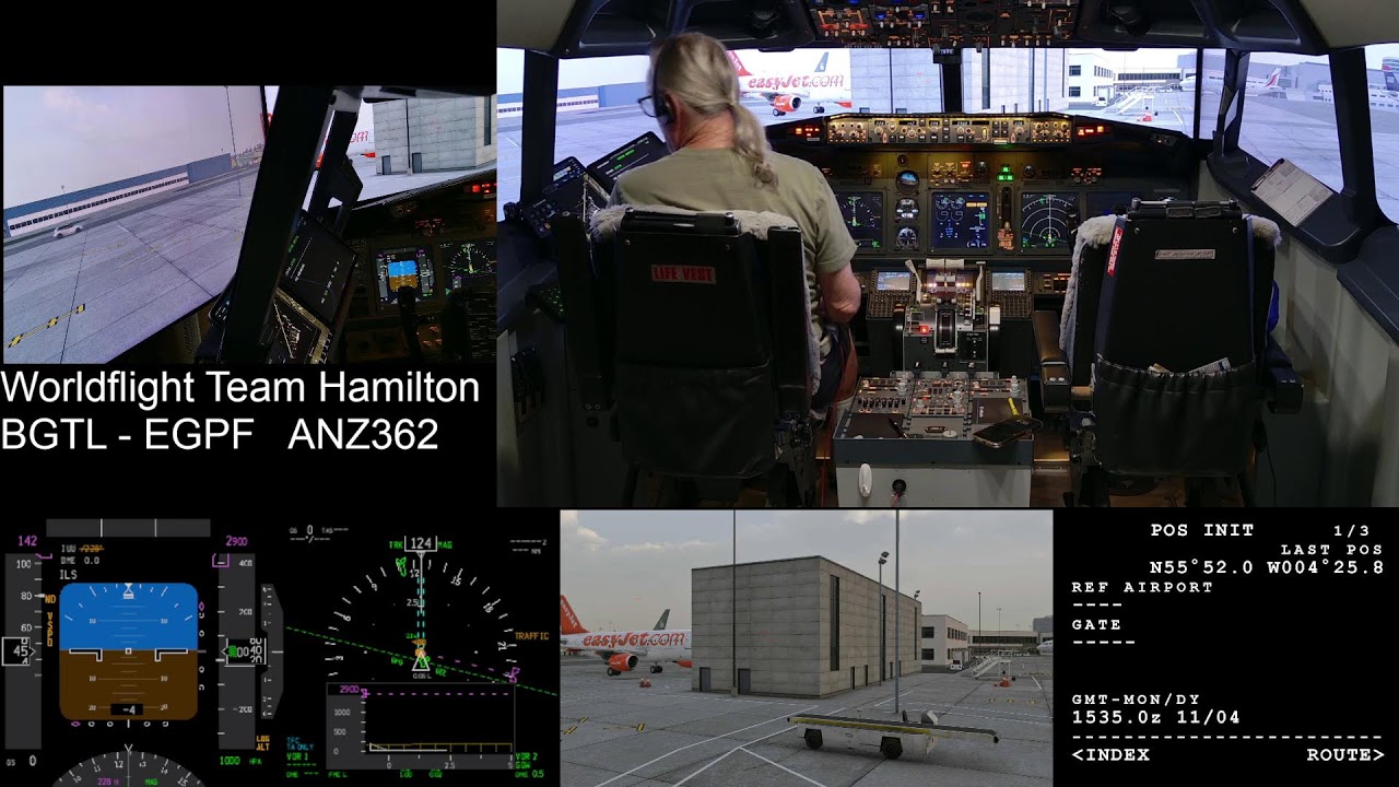 WorldFlight 2517 | BGTL - EGPF  | VATSIM ANZ362 | X-Plane 12 | ZiboMod | Home Cockpit | B737 |