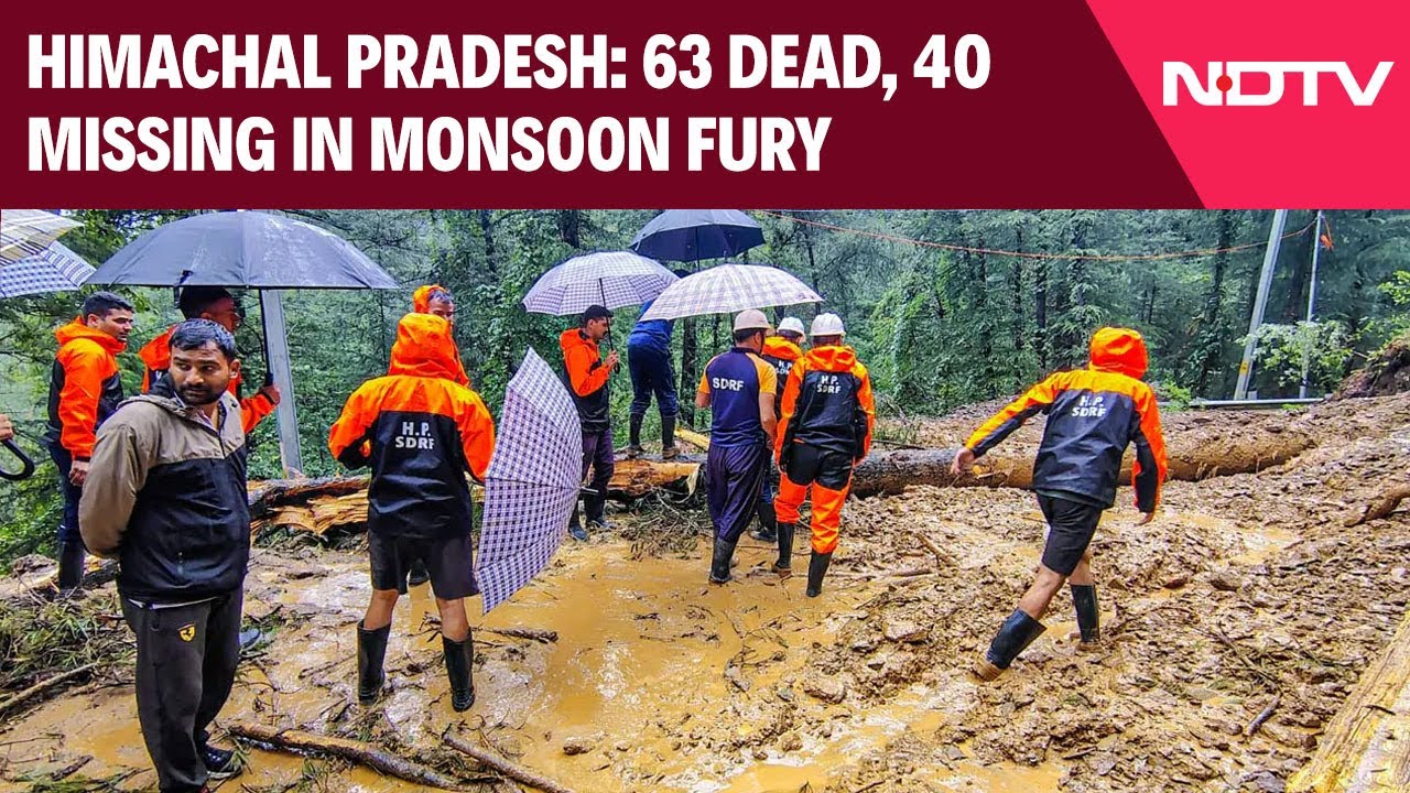 Himachal Pradesh News | Himachal Pradesh: 63 Dead, 40 Missing In Monsoon Fury
