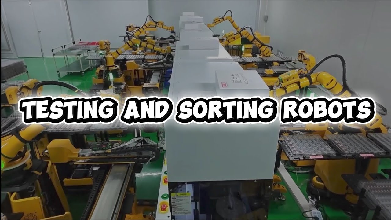 Robots used for testing and sorting #robotics #robot