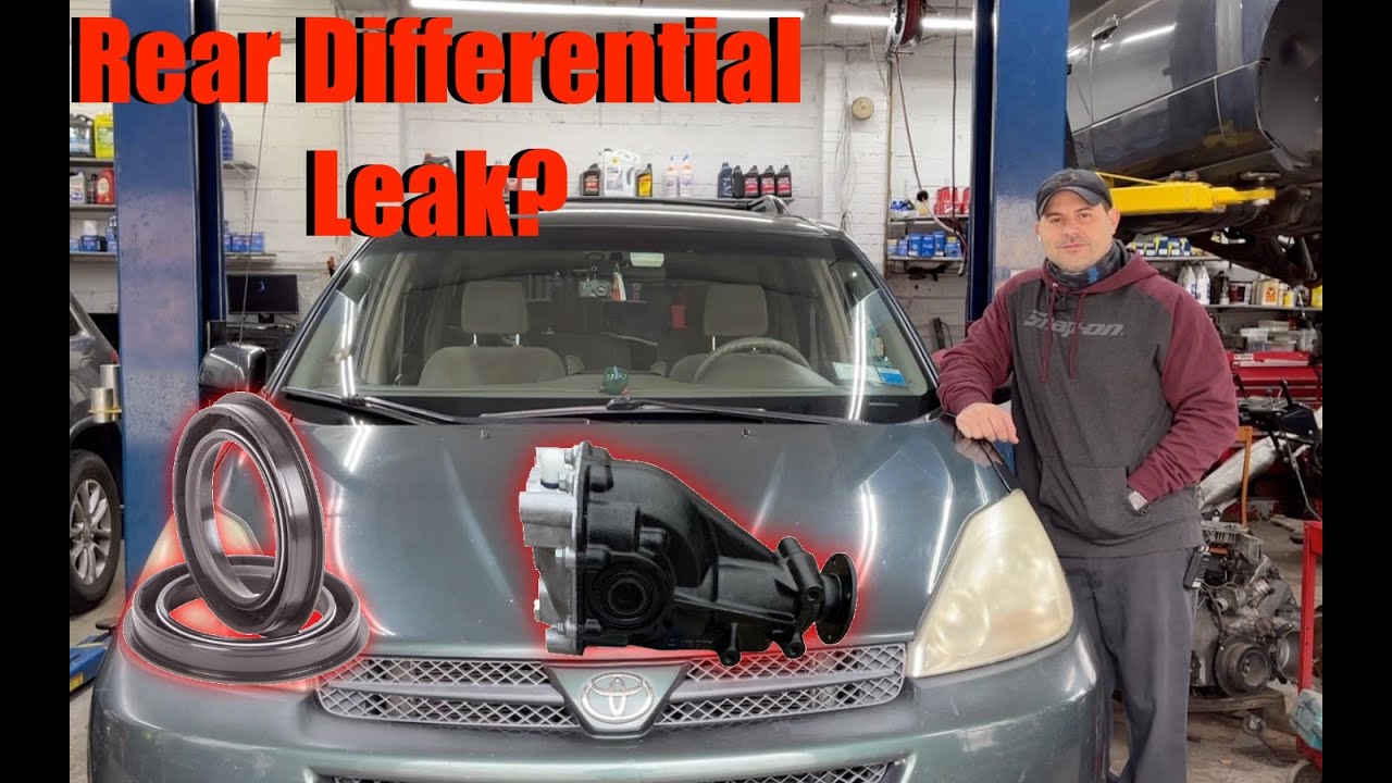 How to remove Rear Differential / Replace rear Axle seals? 2004 Toyota Sienna AWD