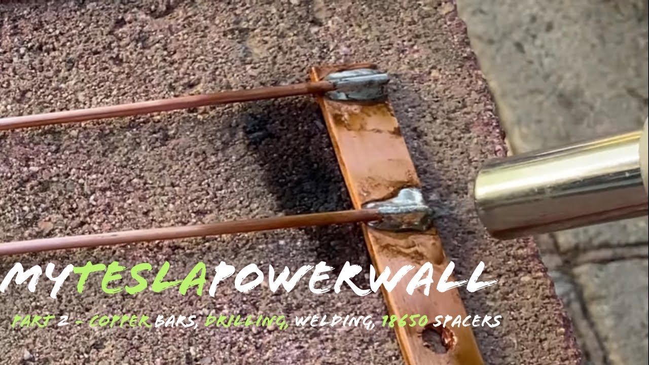 Building My 18650 Packs (Pt 2 - Copper Bars, Drilling, Welding, 18650 Spacers)