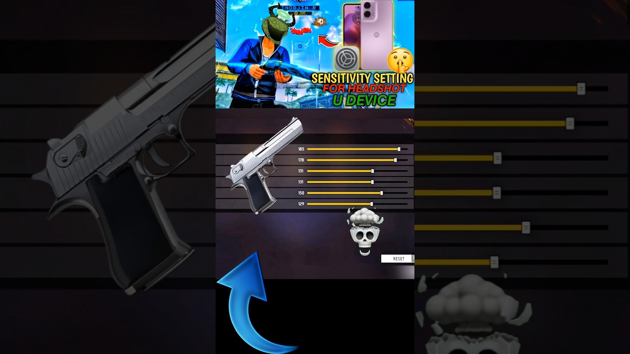 Free Fire Headshot Setting ⚙️ || MOTO G24 [ 200 ] Sensitivity Setting 😱 DPI FOR REDMI MOBILE 📲 FF