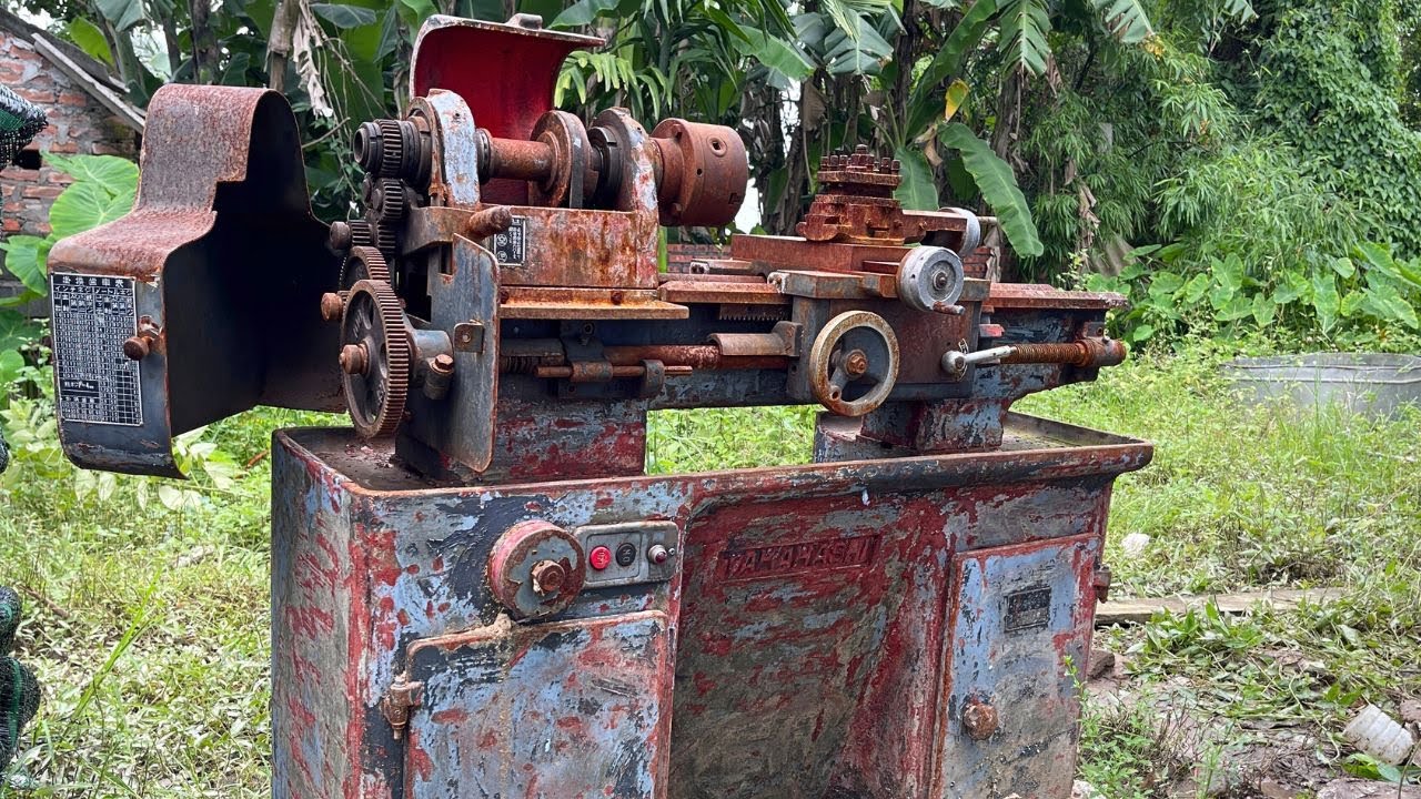 Full video of the TAKAHASHI lathe restoration process | Restore and Repair old Takahashi mini lathes