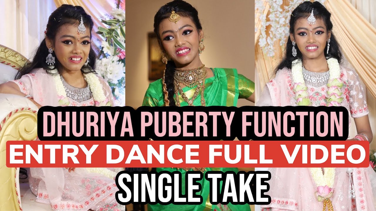 DHURIYA PUBERTY FUNCTION ENTRY DANCE FULL VIDEO 💕💃🏼💖 மஞ்சள் நீராட்டு விழா | RAJU MAN IN JAZZ